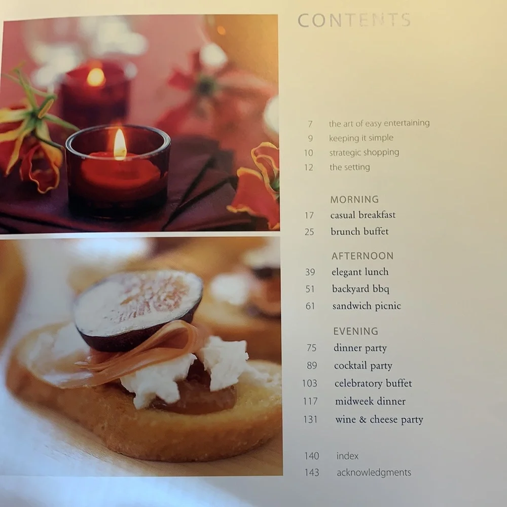 Williams Sonoma Easy Entertainment cook/planning